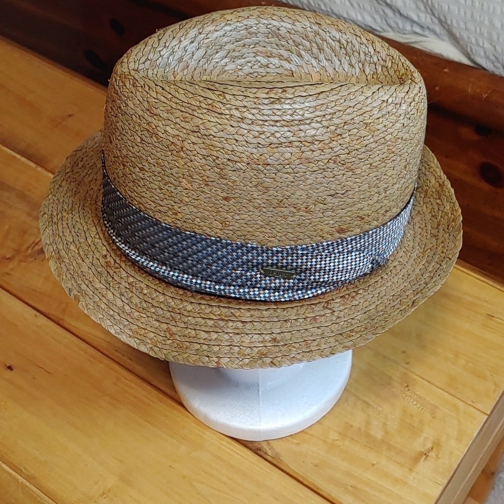 🌻Delux Men's Straw Fedora with Colourful Band